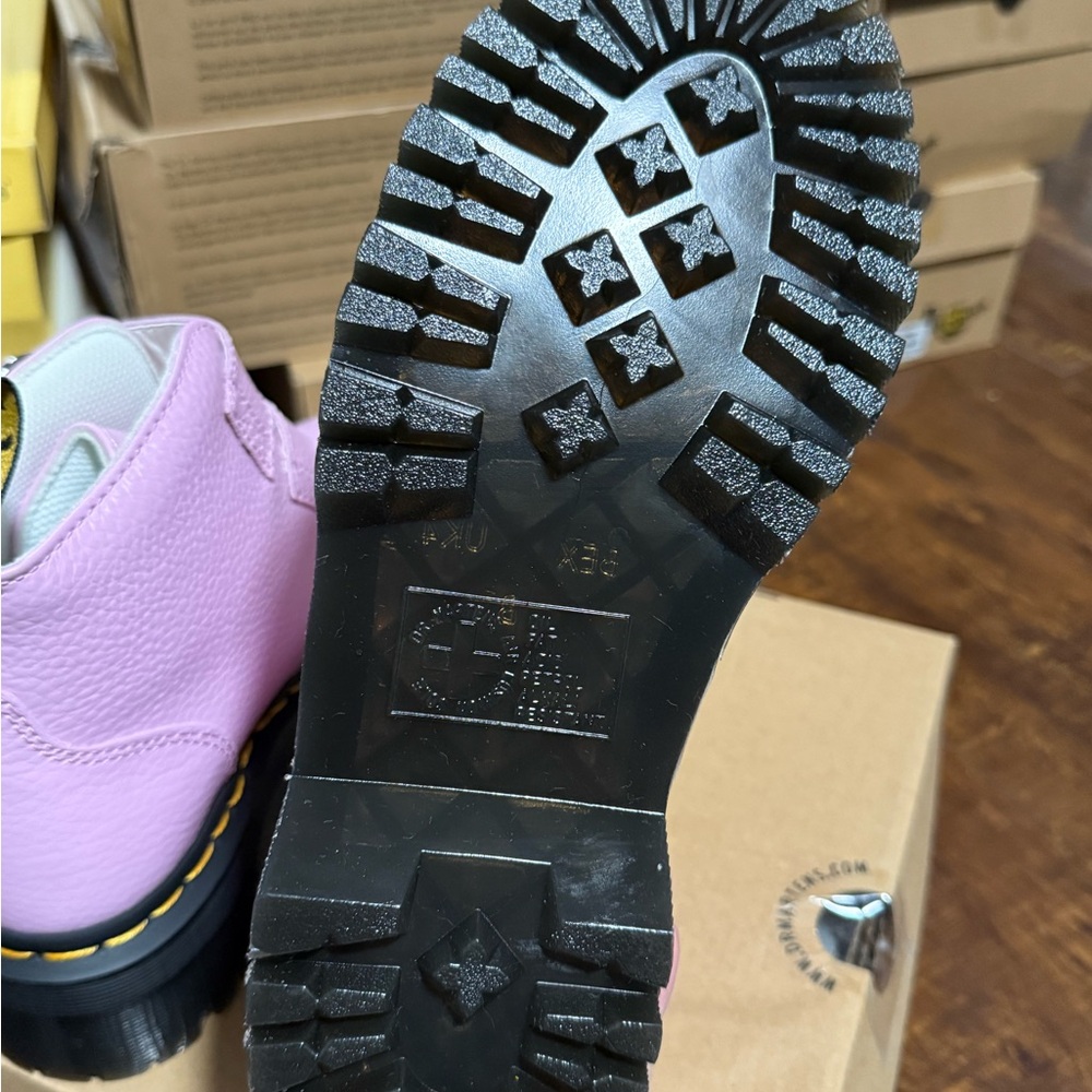 Dr. Martens Pink/Lav Combat Booties - Picture 4 of 5